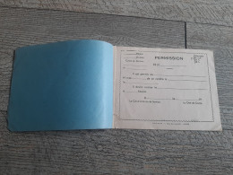 Carnet Militaire De 6 Permissions Vierges Alger - Documents