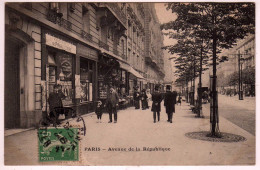 75 : Paris : Avenue De La République - Andere & Zonder Classificatie