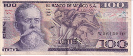 BILLETE DE MEXICO DE 100 PESOS DEL 25 DE MARZO DE 1982   (BANKNOTE) - Mexique