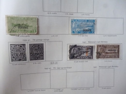 TRAVANCORE KING GEORGE VI USED OR MH STAMPS OFFICIAL - Travancore