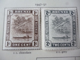 BRUNEI KING GEORGE VI USED OR MH STAMPS - Brunei (1984-...)