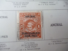 ANCHAL KING GEORGE VI USED OR MH STAMPS - Cochin