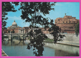 290485 / Italy - Roma (Rome) - Bridge Elio River Mausoleum Of Hadrian, Usually Known As Castel Sant'Angelo PC 545 Italia - Ponts