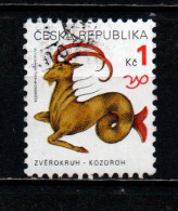 REPUBBLICA CECA - 1998 - SEGNI ZODIACALI: CAPRICORNO - USATO - Used Stamps