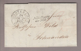 CH Heimat ZH Winterthur 1839-10-18 Vorphilabrief Nach Schwanden Mit Vermerk "Nach Abgang Der Post" - ...-1845 Prephilately