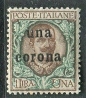 DALMAZIA 1919  1 C. SU 1 L SASSONE 1 CORONA ** MNH CENTRATISSIMA - Dalmatië