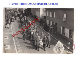 LAPOUTROIE-!!?-SCHNIERLACH-68-ENTERREMENT-CARTE PHOTO Allemande-Guerre14-18-1 WK-Militaria-France- - Lapoutroie