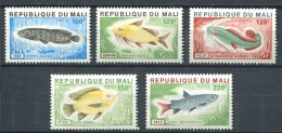 251 MALI 1976 - Yvert 258/62 - Poisson - Neuf ** (MNH) Sans Trace De Charniere - Mali (1959-...)