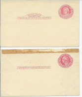 DEUX CARTES AVEC ENTIER POSTAL - Andere & Zonder Classificatie