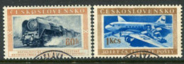 CZECHOSLOVAKIA 1953 Transport Used.  Michel 842-43 - Used Stamps