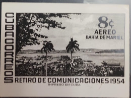 O)  1955 CUBA, PHOTOMECHANICAL, MARIEL BAY, SCT C114 , XF - Sin Dentar, Pruebas De Impresión Y Variedades