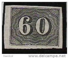 2682A - BRASIL - 1849 - MI#: 14 - MINT - 60 R. BLACK. - Ungebraucht