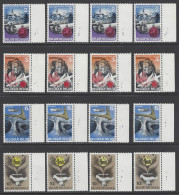 Belgique COB 1448 à 1451 ** (MNH) - Planches 1 à 4, Série Complète - 1961-1970