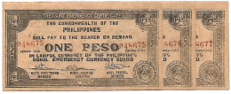 PHILIPPINES  GUERILLA   BOHOL Province    1943  1 Peso  # 139 Avec FD Dans Le Seal  Lot De 3 Billets à Suivre   NEUFS - Philippines