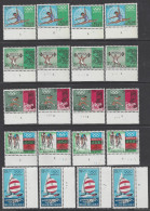 Belgique - 1968 - COB 1456 à 1460 ** (MNH) - Planches 1 à 4, Série Complète - 1961-1970