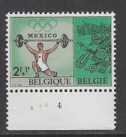 Belgique COB 1457  ** (MNH) - Planche 4 - 1961-1970