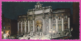290520 / Italy - Roma (Rome) - Night Trevi Fountain Fontana Di Trevi By Nicola Salvi Sluptor PC Italia Italie Italien - Fontana Di Trevi