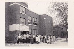 South Dakota Scotland High School People Gathering Real Photo - Other & Unclassified