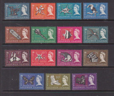 BRITISH  SOLOMON  ISLANDS    1965    Various  Designs    Set  Of  15    MH - Iles Salomon (...-1978)