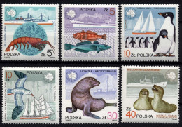 Poland 1987 MiNr. 3076 - 3081 Polen South Pole, Antarctic Wildlife, Transport, Ships 6v MNH**  3.00 € - Fauna Antártica