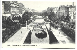 PENICHE - PARIS - Le Canal St Martin - Péniches