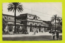 06 NICE La Gare Animée VOIR DOS FLAMME Vaincre La Misère En 1947 - Transport (rail) - Station