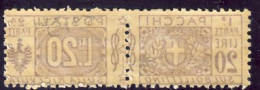 1914/22 - Lire 20 Violetto E Bruno Nuovo Con Gomma Integra MNH Con Varietà Decalco Al Verso (vedi Descrizione) - Postal Parcels