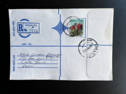 SOUTH AFRICA 1981 REGISTERED LETTER BRAMLEY TO CAPE TOWN 06-08-1981 ZUID AFRIKA - Cartas & Documentos