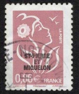 Marianne De Lamouche 2007 - Surcharge Saint Pierre Et Miquelon - Used Stamps