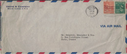 ETATS UNIS - PERFORATION D.C - LETTRE ENTETE DEERE & COMPANY MOLINE - ILLINOIS - EN 1943 POUR LA FRANCE. - Cartas & Documentos