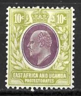 K,U,T....KING EDWARD VII..(1901-10..)..." 1907.."...10c.......SG37........MH... - East Africa & Uganda Protectorates
