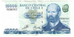 Chile 10000 Pesos 1997 VF - Chili