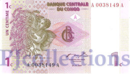 CONGO DEMOCRATIC REPUBLIC 1 CENTIME 1997 PICK 80a UNC - République Démocratique Du Congo & Zaïre