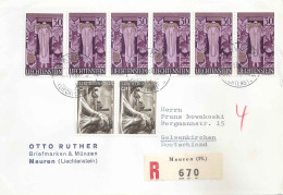 R Brief  "Ruther, Briefmarken/Münzen, Mauren" - Gelsenkirchen        1961 - Briefe U. Dokumente