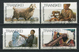 Transkei Mi# 37-40 FDC-gestempelt/CTO - Angora Goat, Mohair, Weaving Industry - Ciskei