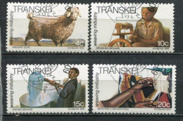 Transkei Mi# 37-40 FDC-gestempelt/CTO - Angora Goat, Mohair, Weaving Industry - Ciskei