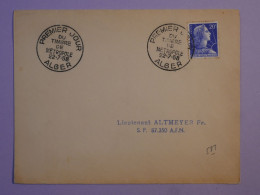 BQ18  ALGERIE  BELLE LETTRE 1ER JOUR  FDC  1958  ALGER + AFF.  PLAISANT++ - Lettres & Documents