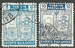 Turkey; 1940 Balkan Entente (Complete Set) - Oblitérés
