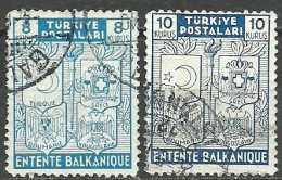 Turkey; 1940 Balkan Entente (Complete Set) - Gebruikt