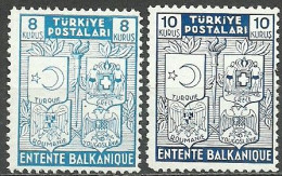 Turkey; 1940 Balkan Entente (Complete Set) MNH** - Nuovi