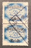 Deutsches Reich Dienstmarke Mi 49 DEUTLICHER PLATTENFEHLER Des Aufdruck Auf Bayern Abschiedsausgabe 1920 2 1/2 M  (Infla - Officials