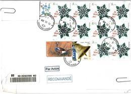 Moldova 2019 . The Letter Sent By Registered Post To Lithuania(Christmas,Duck,Bell). - Moldova