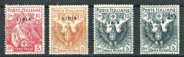 LIBIA 1915-16 CROCE ROSSA SERIE CPL.  **  MNH - Libyen