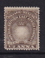 British East Africa: 1890/95   Light & Liberty   SG4    ½a   Dull Brown    MH - África Oriental Británica