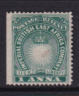 British East Africa: 1890/95   Light & Liberty   SG5    1a   Blue Green    MH - Britisch-Ostafrika