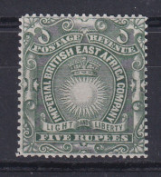 British East Africa: 1890/95   Light & Liberty   SG19    5R    MH - Brits Oost-Afrika