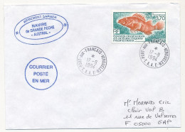 TAAF - Env. Aff 3,70 Rascasse, Obl Port Aux Français Kerguelen 17/9/1994 - Navire De Grande Pêche AUSTRAL Posté En Mer - Covers & Documents