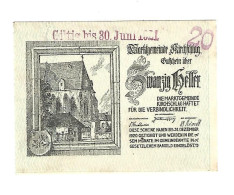 **Austria Notgeld Kirchschlag 20 Heller   448c  Cat Val 4,50 Euro - Autriche