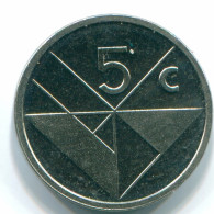 5 CENTS 1990 ARUBA (NEERLANDÉS NETHERLANDS) Nickel Colonial Moneda #S13620.E - Aruba