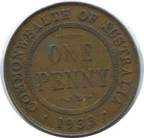 1 PENNI 1933 AUSTRALIA Moneda #AE787.16.E - Penny